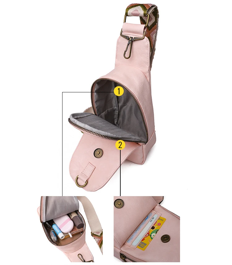 Female fashionable cross-body bag fresh and sweet Bohemian wind chest bag  bags  women bag