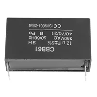 Condensateur de générateur 12UF CBB61, générateur d'essence, démarrage du moteur de climatisation, 350VAC 12UF 350V 3