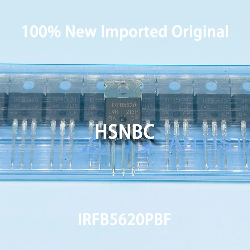 

10Pcs/Lot IRFB5620PBF IRFB5620 FB5620 TO-220 200V 25A MOSFET N-Channel Field-effect Transistor 100% New Imported Original