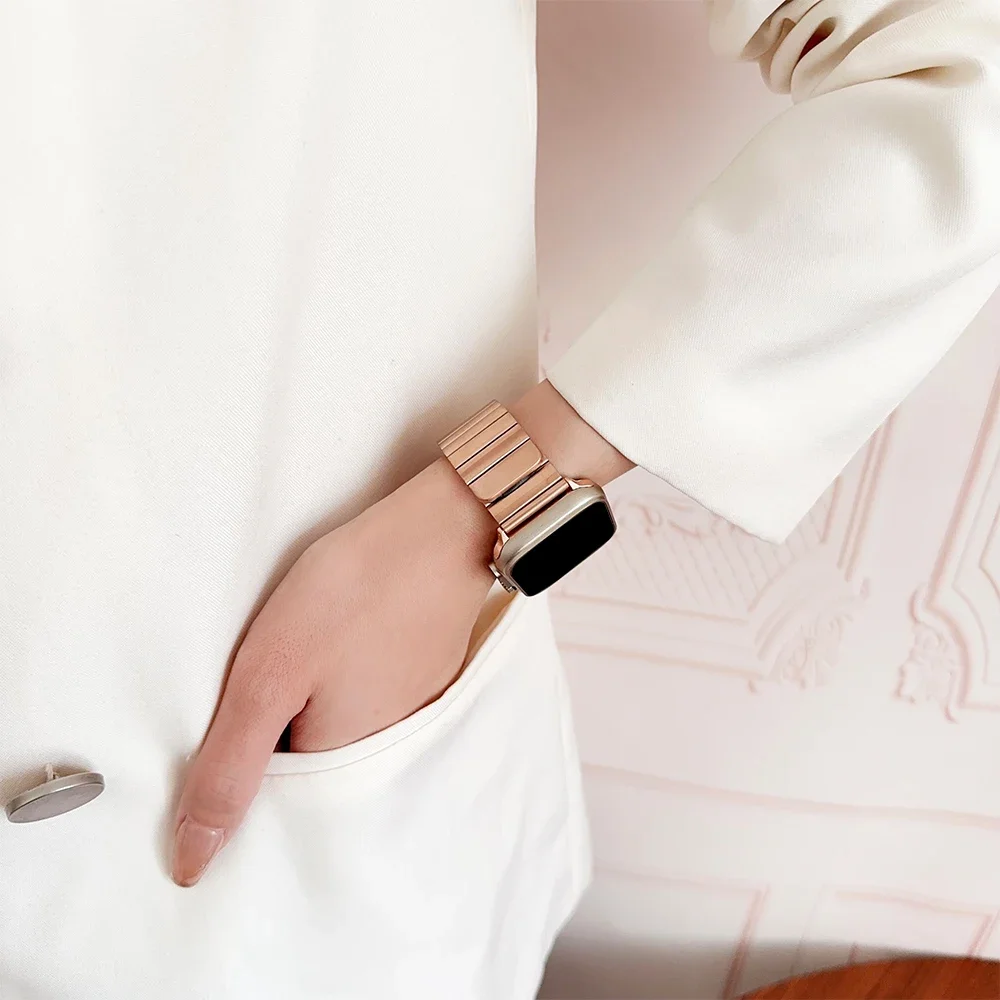 Stainless Steel Magnetic Link Watch Strap Bracelet