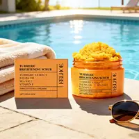 EELHOE Gommage au Curcuma Éclaircissant pour la Peau, Produits Nettoyants Corps Entier, Éliminateur de Peaux Mortes, Gommage Exfoliant Lissant au Sel Marin 3