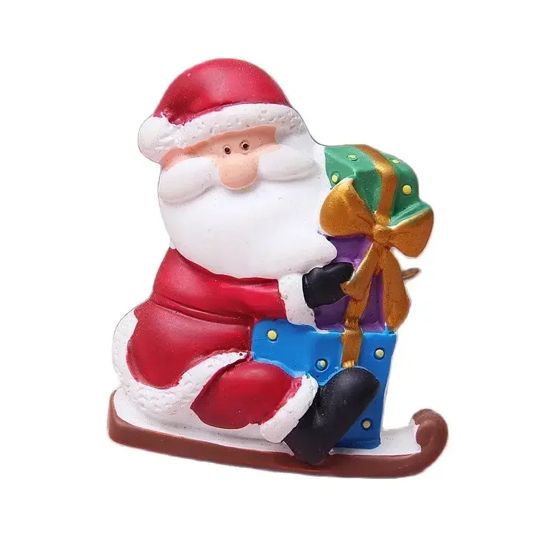 9-Piece Christmas Fridge Magnets Set - Santa, Snowman, Tree, Gingerbread For Holiday Decor - View #4