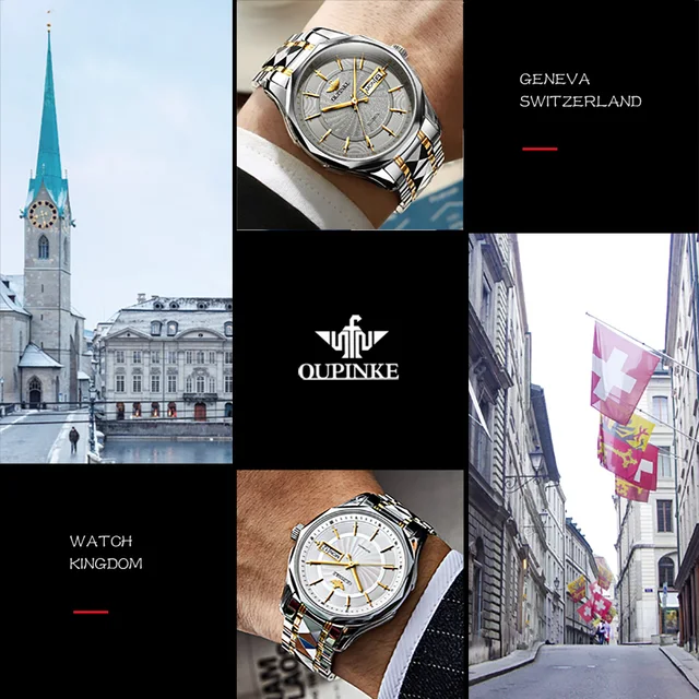 Luxury Mechanical Watches Automatic Watch Men Sapphire Glass 50M Waterproof Top Technology Classics Wristwatch 6
