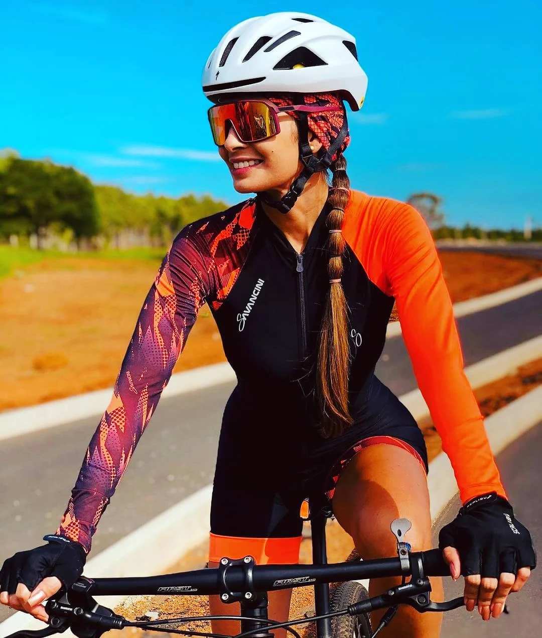 Conjunto de Maillot de Ciclismo de manga larga para mujer, traje ajustado  de triatlón, Ropa de Ciclismo, camisetas de bicicleta, mono 2023 -  AliExpress