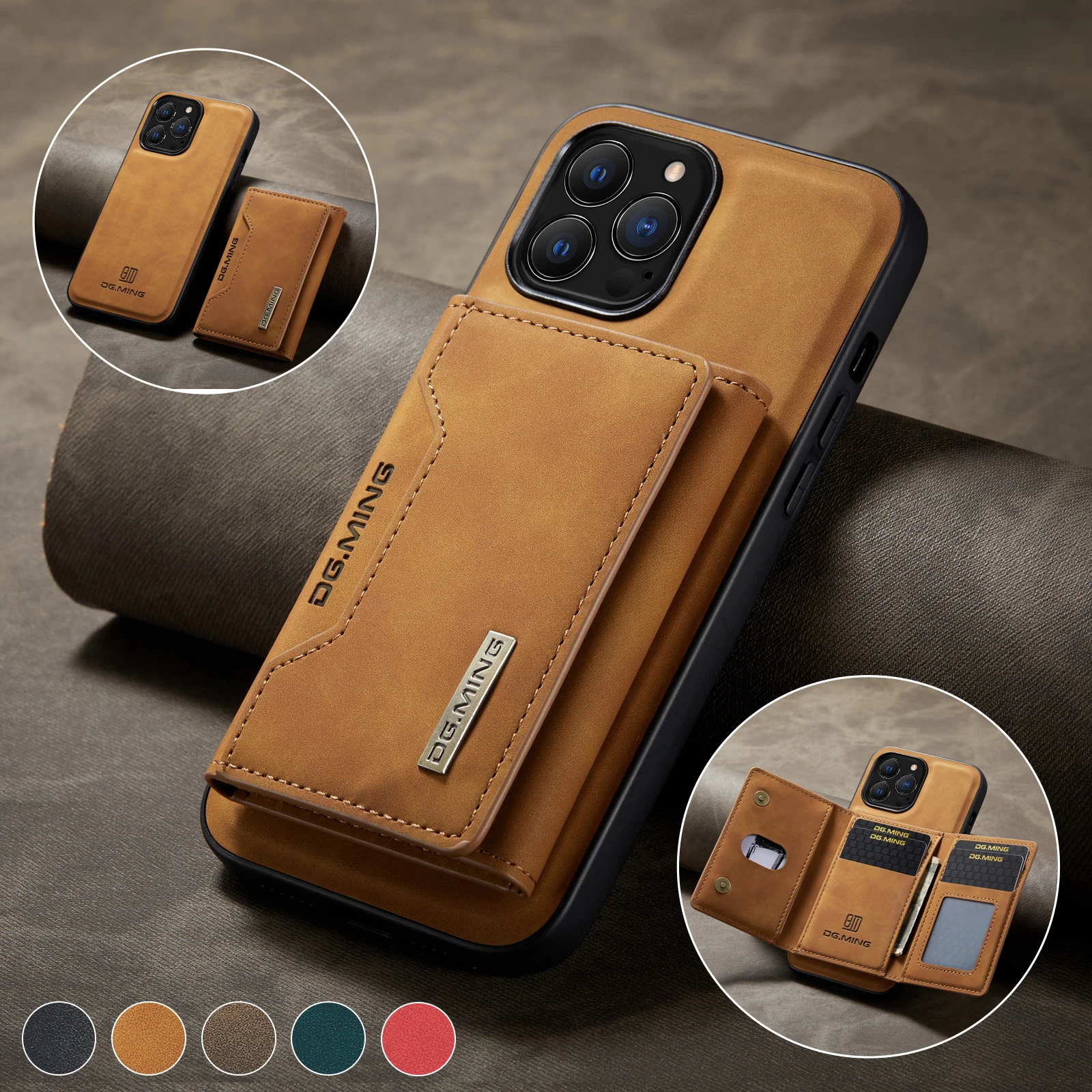 best cases for iphone 13 pro max 2 In 1 Detachable Magnetic Leather Case for IPhone 13 12 11 Pro Max Mini Xs XR 7 8 Plus Se2020 Wallet Cover Cards Holder Pocket case iphone 13 pro max