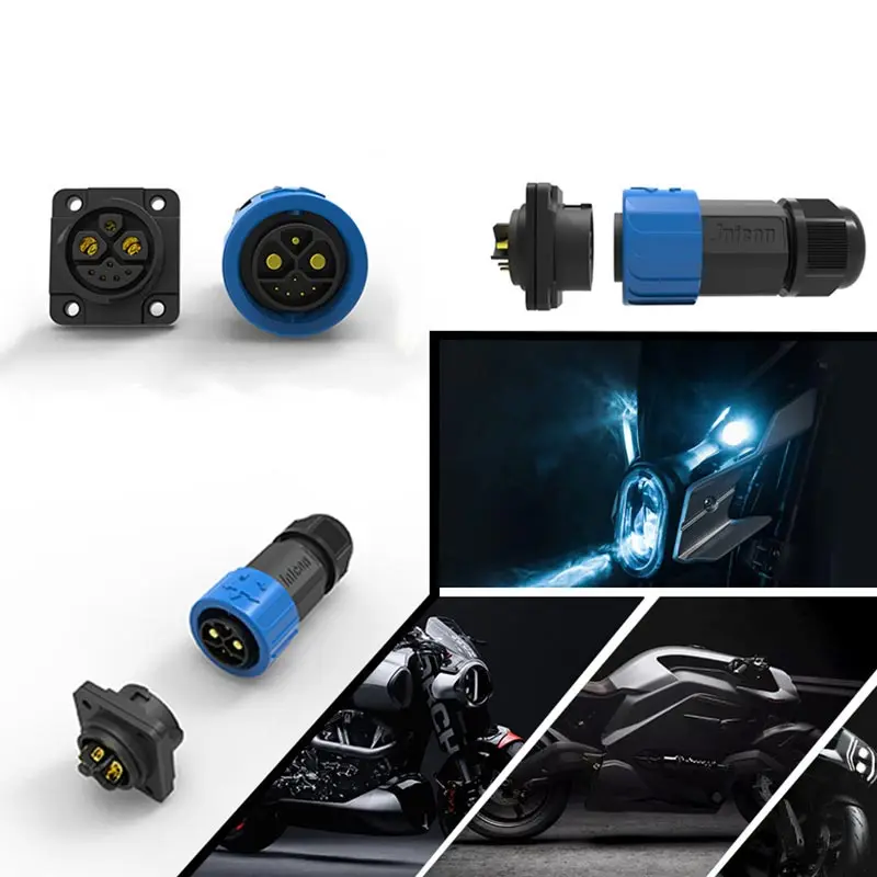 Description Picture 6 of item2+1+5 E-bike Lithium Battery Plug Socket 8pin Power Signal Combination Connector IP67 Electric Motorcycle Batteries Connectors