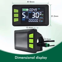 UART2 P3C étanche vélo électrique LCD affichage compteur E Scooter panneau LCD avec USB UART pour pièces de vélo électrique de montagne (5PIN) 1