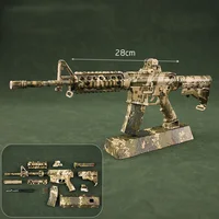 1/3 Metal M416 Scale Toy Gun Miniature M4A1 Rifle Sniper Model Assemble Disassemble Build Kit Collection Toy Gifts 2