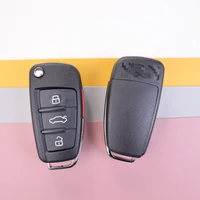 สำหรับ Audi  3 4 ปุ่ม  ตัวเรือนกุญแจรีโมทรถยนต์ TT A2 A8 A6 A6L A4S5 C5 C6 B6 A4L A5 Q5 S RS Q7 B7 Q3 A3  กล่องใส่กุญแจ 4