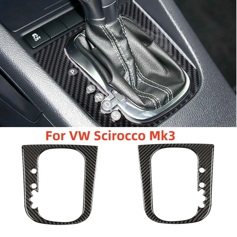 Copertura Del Pannello Del Cambio Della Console Centrale Dell'Auto Per Volkswagen Vw Scirocco Mk3 2009-2016 Adesivo In Carbonio 2015 2014 2013 2012 20