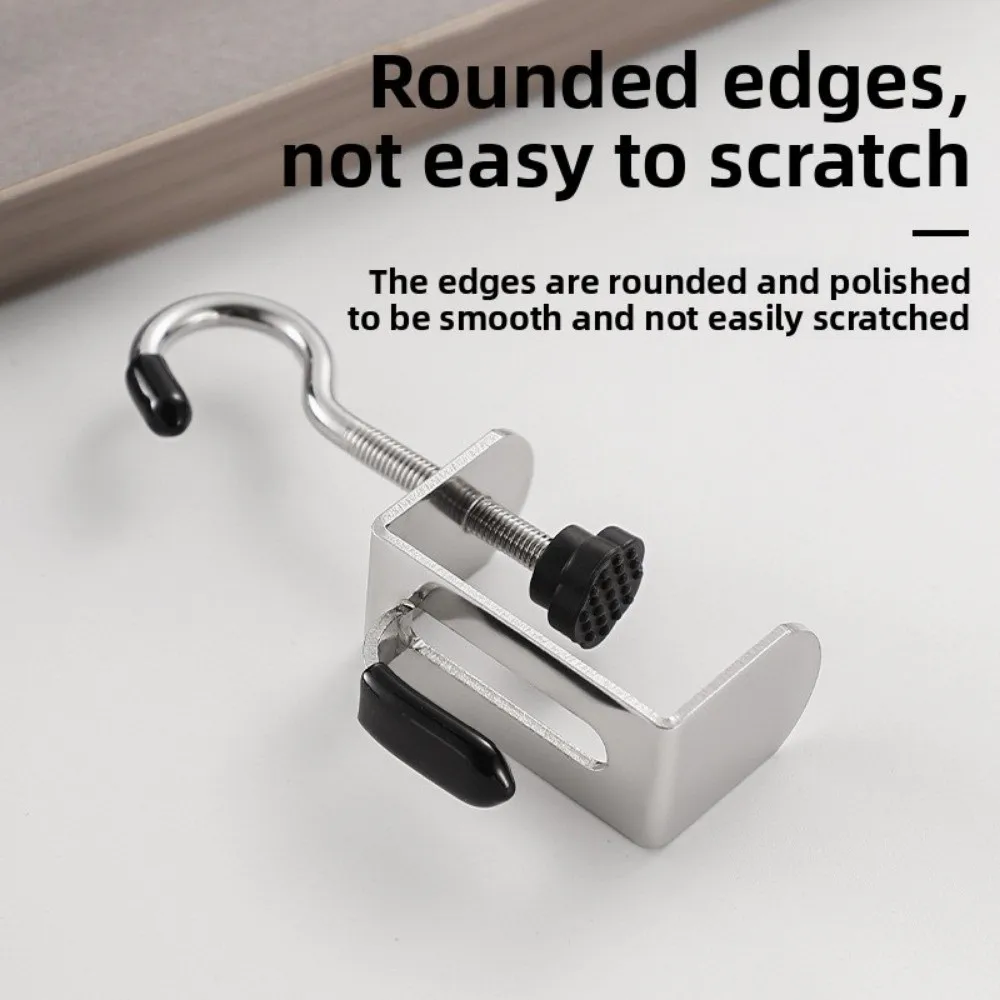 Adjustable Desk Edge Hook Galvanized Steel