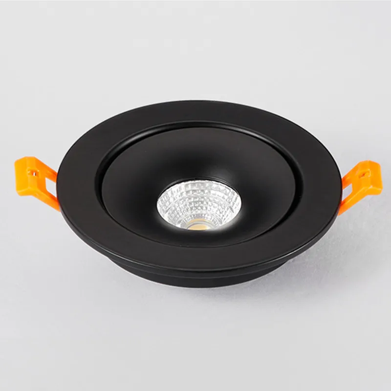 Sda4bbd6d9f434f8e89ec283353f64f4ai Round Shape 360 Angle Adjustable LED COB Recessed Downlight Black/White 9W 12W 15W LED Ceiling Spot Light Pic Background Focos