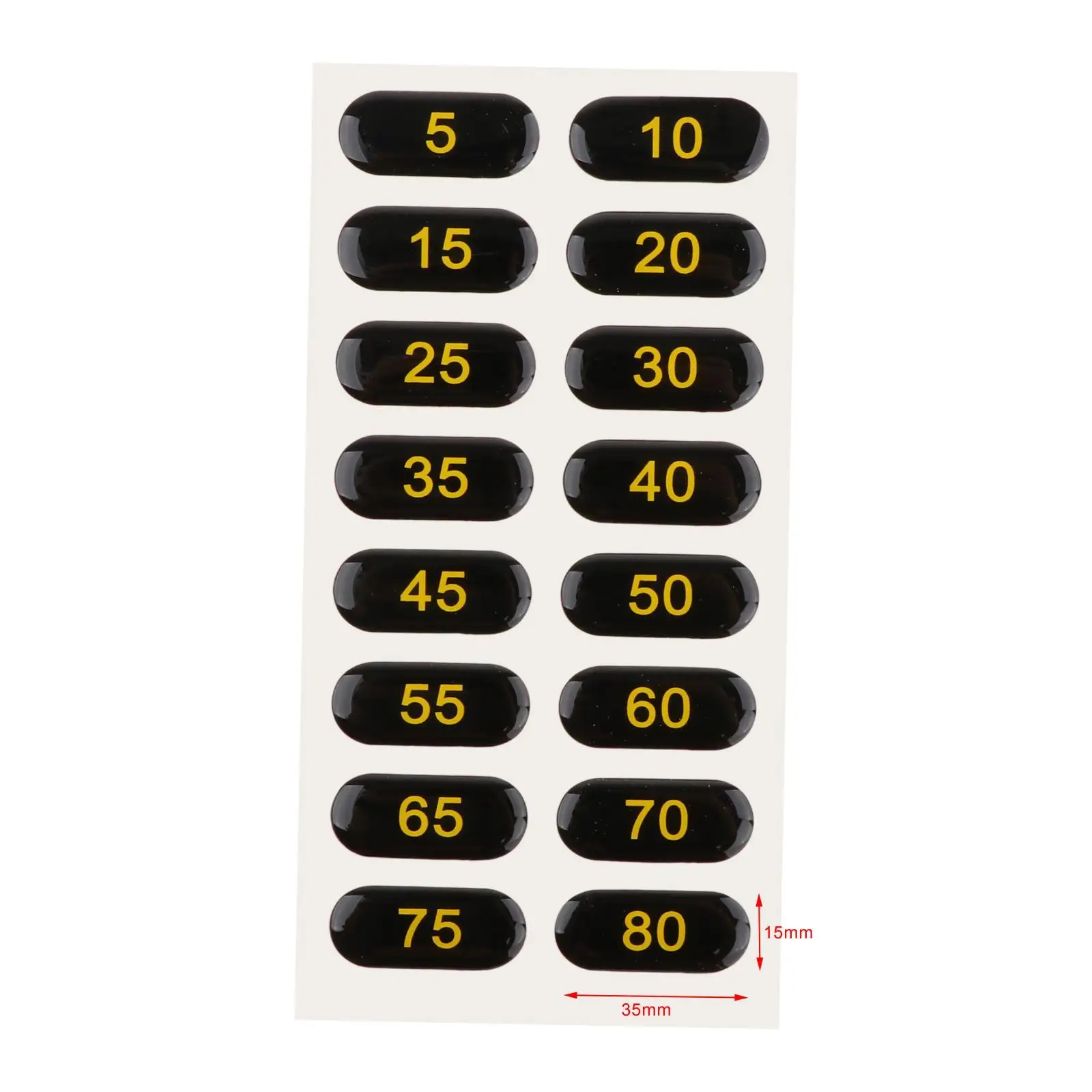 Weight Stack Labels Number Stickers for Fitness Equipment Gym Sporting Goods