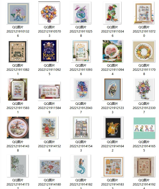 DIY Homefun Cross Stitch Kit - Counted Cross-Stitching Set with New Pattern