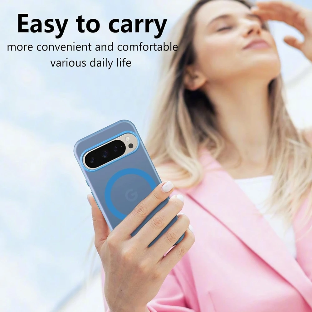 Candy Color Matte Clear Magnetic Case with Wireless Charging Frosted Finish