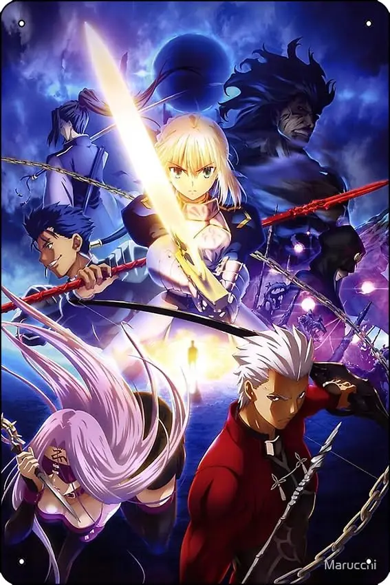 

Плакат для служащих Fate Stay Night, забавный металлический жестяной знак для дома, кухни, бара, комнаты, гаража, Декор