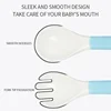 2pcs/set Baby Infant Baby Spoon Solid Feeding Supplies Pacifier Bending Spoon Utensils Flatware Children Tableware High Quality 6