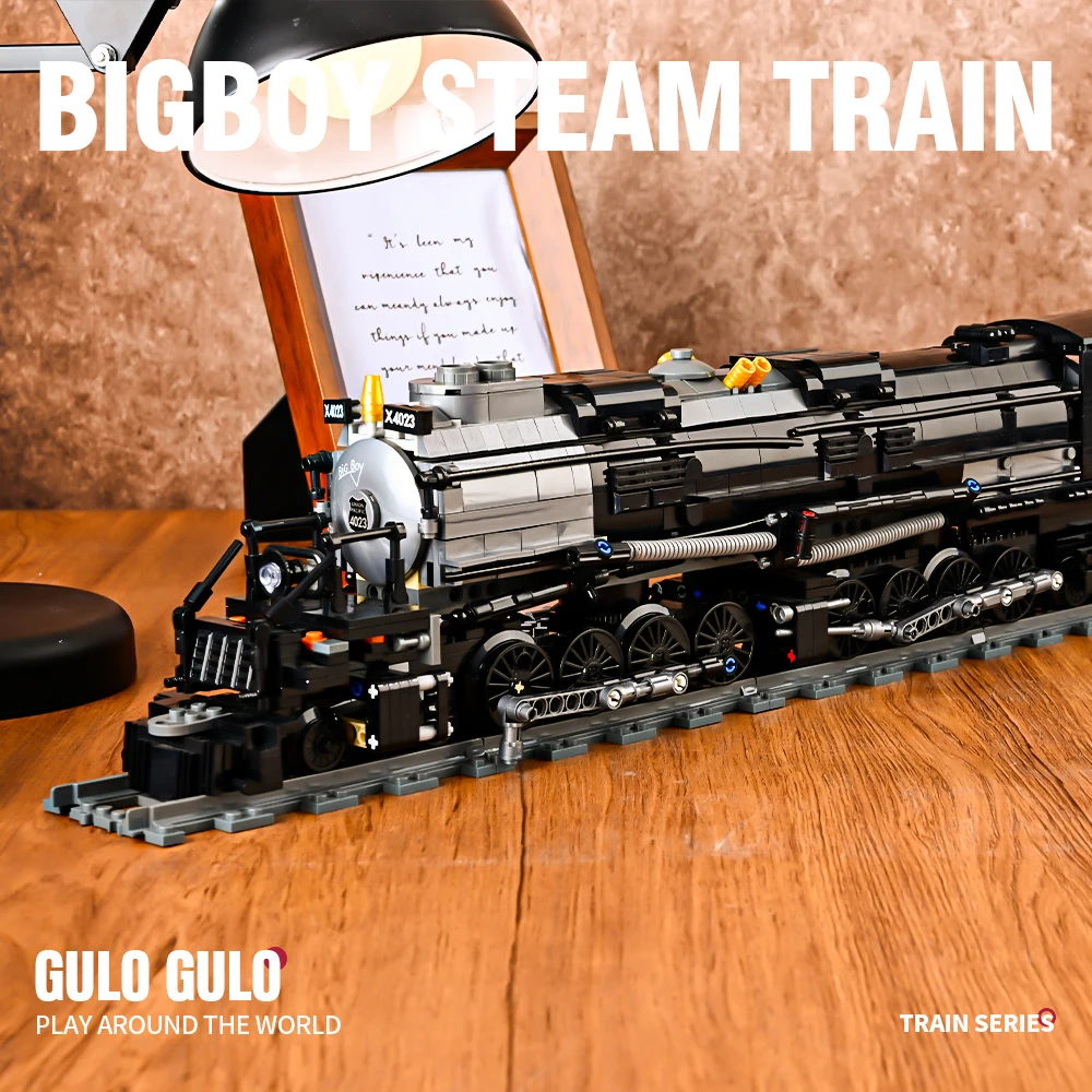 City Train Set Steam Bullet Vehicle Cargo Railway Station Model Building  Blocks Brick Tracks Rail No Motor Kits Carriage Kid Toy