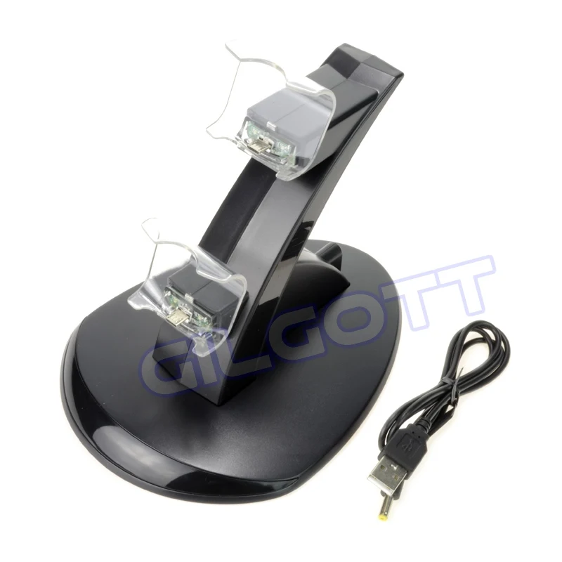 Controller Caricabatterie Dock Led Dual Usb Ps4 Base Di Ricarica Per Stazione Di Ricarica Per Sony Playstation 4 Controller Ps4 /Ps4 Pro /Ps4 Slim