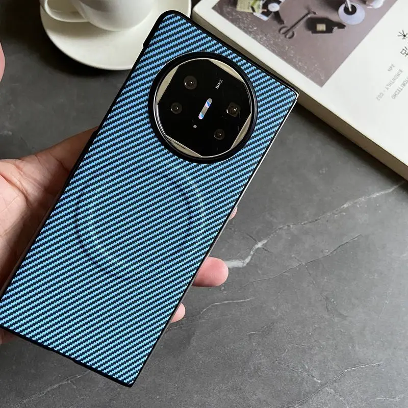 Enhanced Silicone Carbon Fiber Magnetic Protective Back Cover Shell