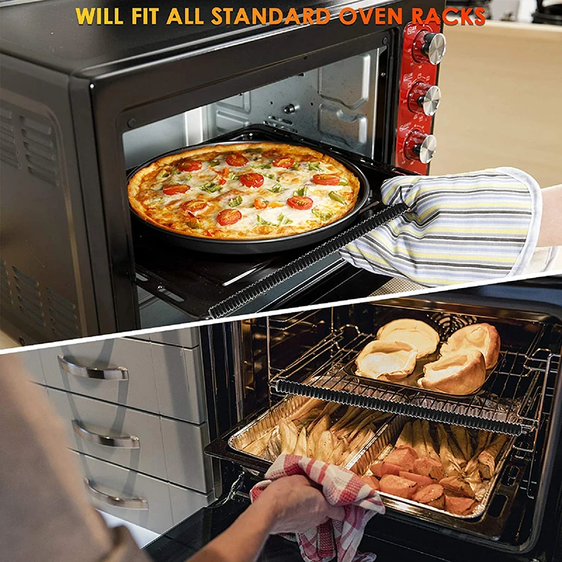 Oven Rack Protector 1Pc Loaded Heat Resistant Silicone Oven Guard Child Safety Protection Toaster Baking Edge Guard