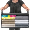 2Pcs Nonwoven Storage Box Foldable Storage Bag Outdoor Clothing Organizer Dust and Moisture Resistant 1