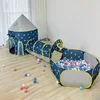 3 Pcs/lot Portable Children's Tent Beach Toys Ball Pool Rocket Tent Tipi Outdoor Children Tents Crawling Tunnel Kids Pop-up Tent 1