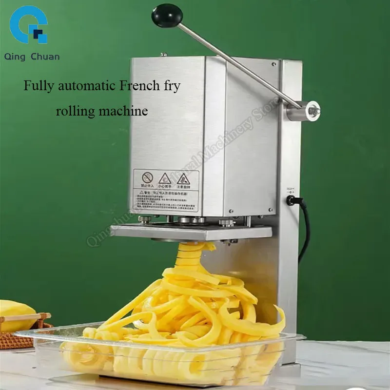 Electric french fry machine fully automatic commercial stainless steel electric twist french fry machine