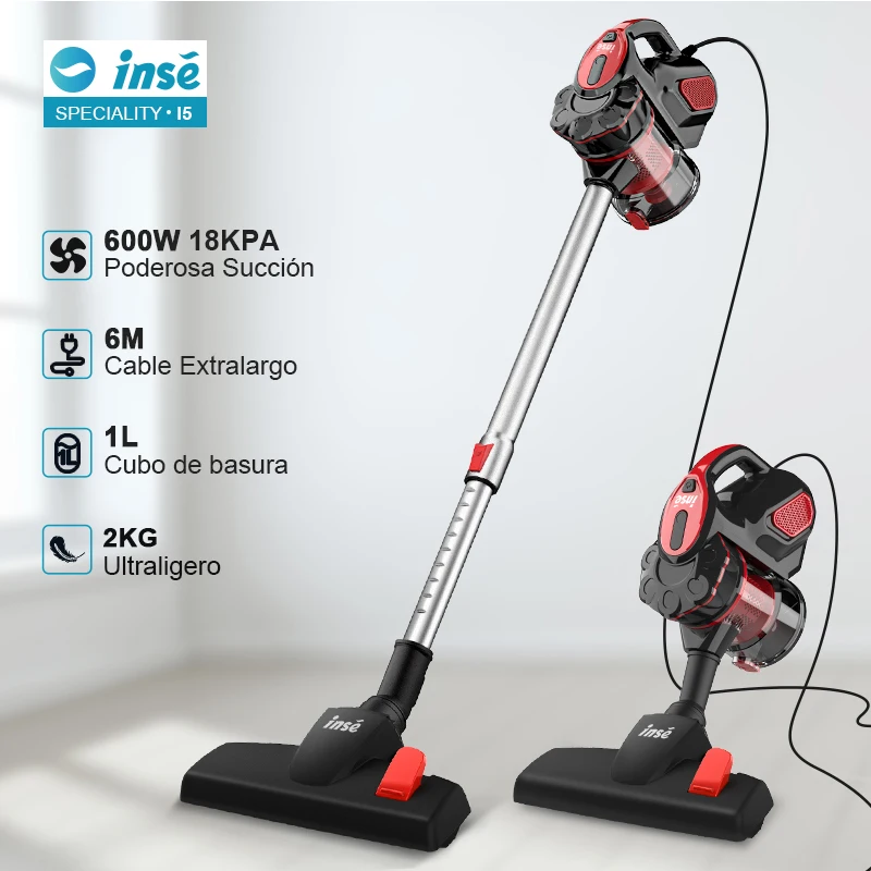 INSE I5 Corded vacuum cleaners 18Kpa Powerful Suction 600W Motor 4 in 1