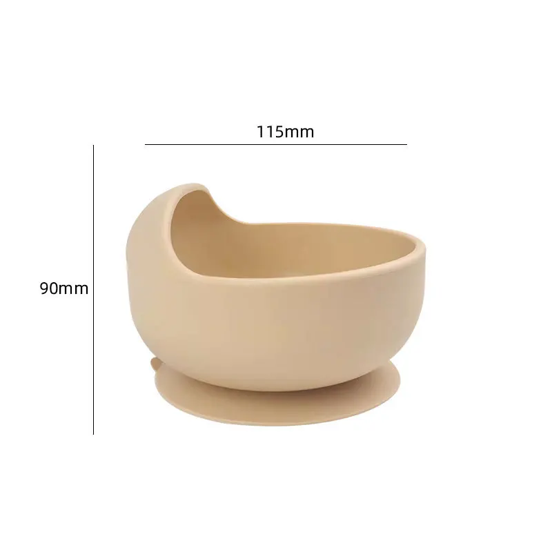 Children's Silicone Suction Bowl Feeding Tableware Infant Non-Slip Learn To Eatting Tableware Complementary Food Training Tool 2