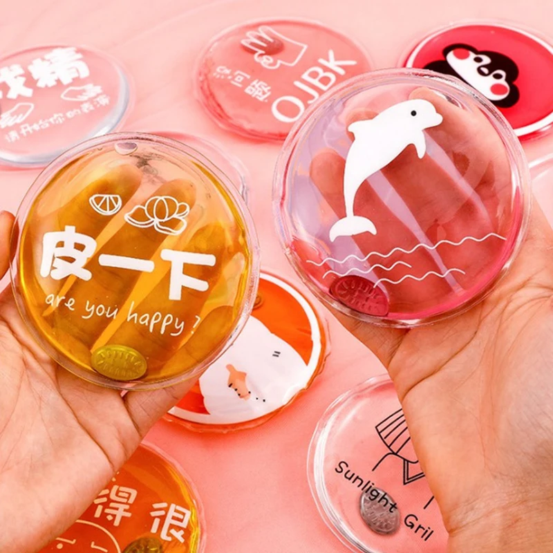 Description Picture 2 of item1pc Cartoon Round Hand Warmer Portable Instant Heat Pad Outdoor Stove Hand Warmers