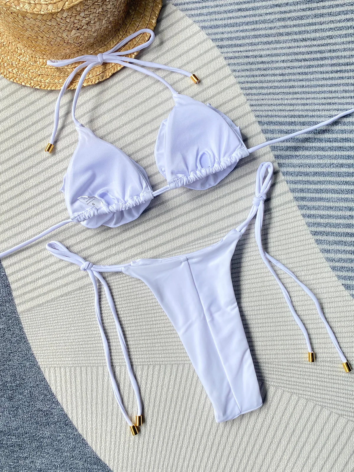 ビキニ OPEN YY : 25SS / FLOWER STRAPPY BIKINI (3COLORS) OPEN YY] FLOWER STRAPPY BIKINI : 3color ビキニ