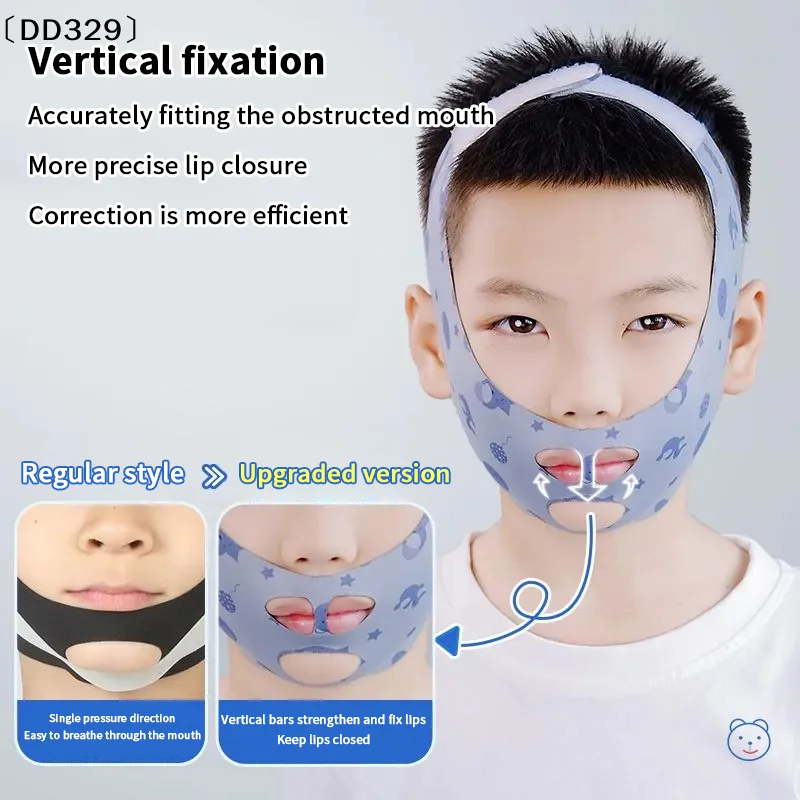 Mundatmungskorrektur-Kinnband, Anti-Schnarch-Gürtel, Mundabdichtung, Geschenk für Frauen und Männer, für bessere Atemgesundheit_voghion.com