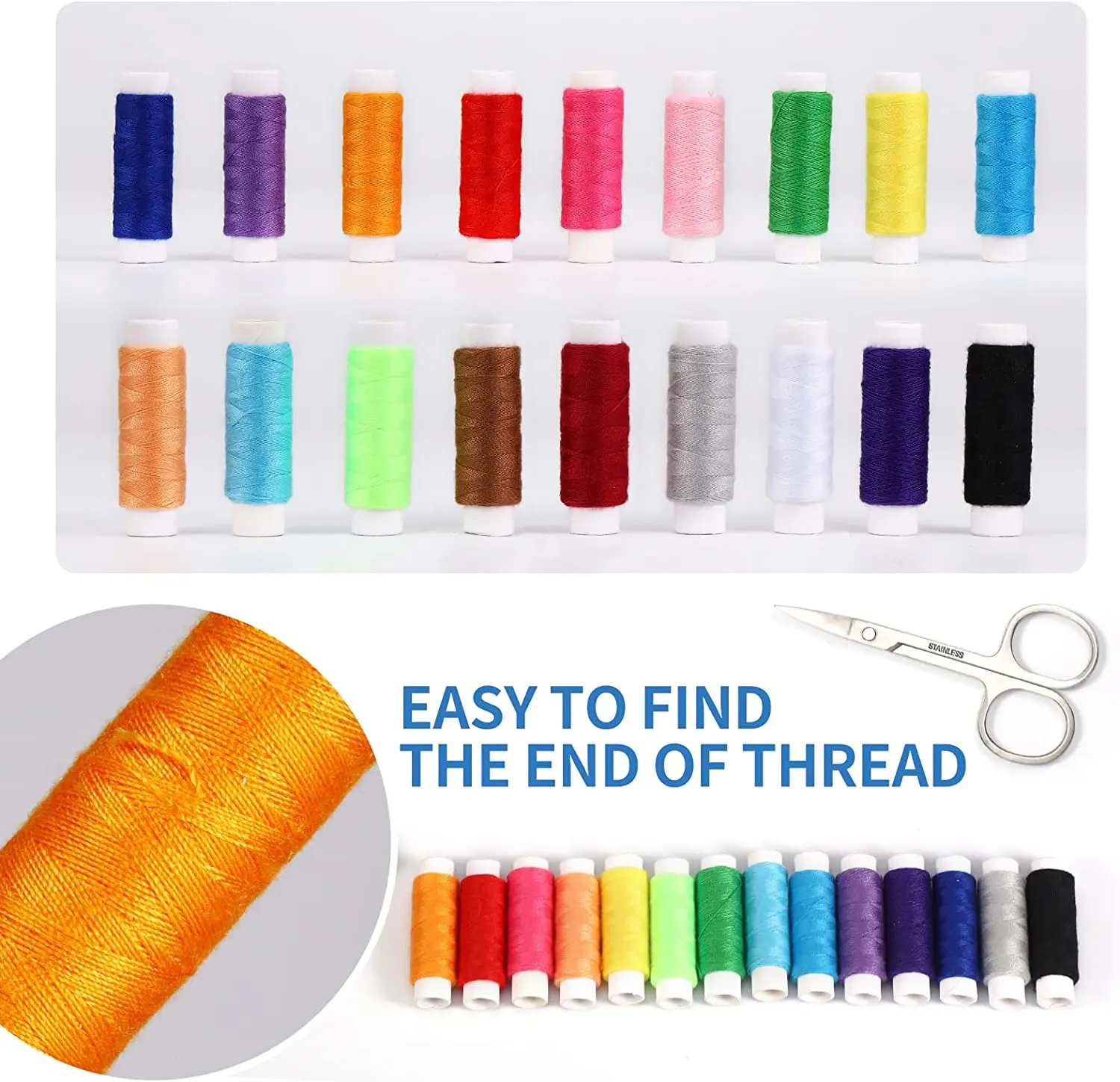 Sewing Kit Compact and Portable for Beginners and Professionals Includes Needles Thread Scissors Other Essential Access