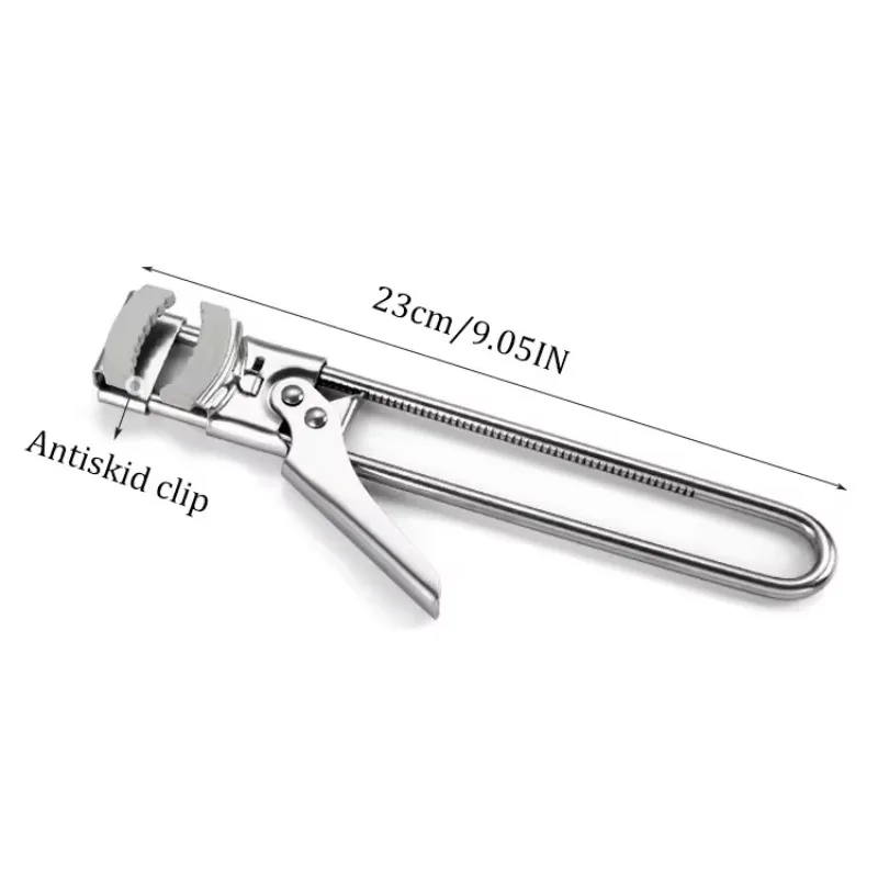 Can Opener Bottle Opener Kitchen Tools Multifunctional Tool Stainless Steel Can Opener Adjustable Non-Slip Opener Multifunction Manual Jar Bottle Opening Aid Gadget Kitchen Accessories