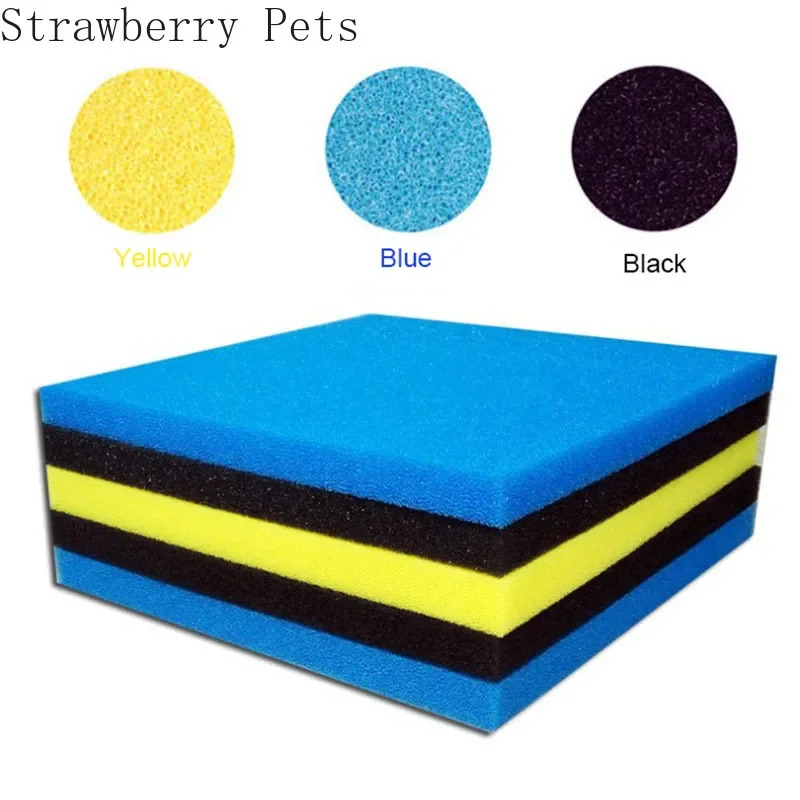Filtration Foam 50cmx50cmx2cm Filtration Foam Aquarium Fish Tank Biochemical Filter Sponge Pad Skimmer