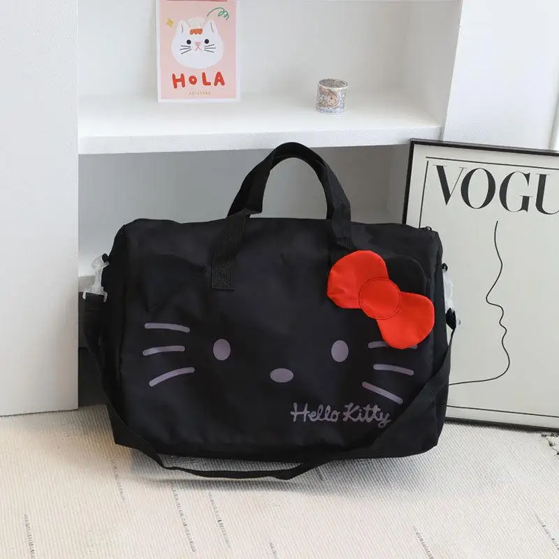 

Kawaii Sanrioed Kuromi My Melody Kitty Сумка для хранения милый мультяшный галстук стержень дорожная сумка для хранения Портативный багаж большой емкости подарок