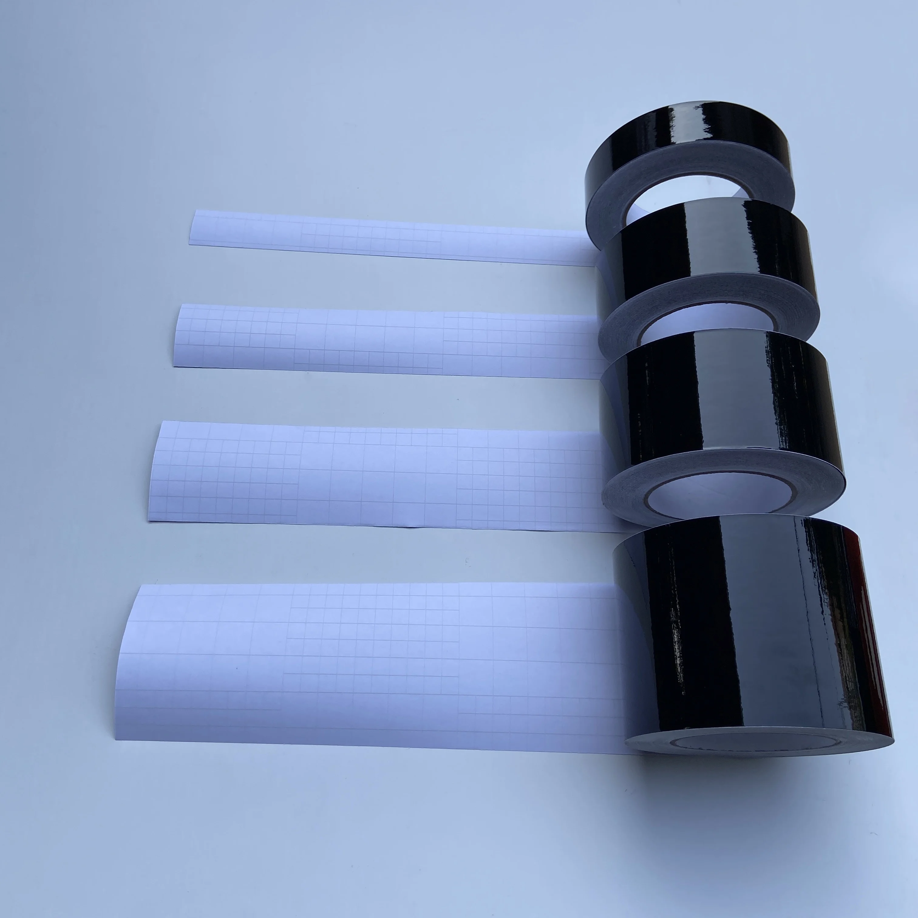 Glossy Black Vinyl Wrap Film Tape Stripes 3/5/7/10CM For Car Hood Roof Decal Pillar Chrome Delete Blackout Window Trim Film