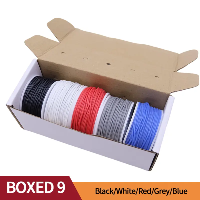 5 Colors Silicone Wire Tinned Copper Wire DIY Electric Wire Soft Electrical Wire Flexible Hook up Kit Wire 20/22/24/26/28/30AWG image 15