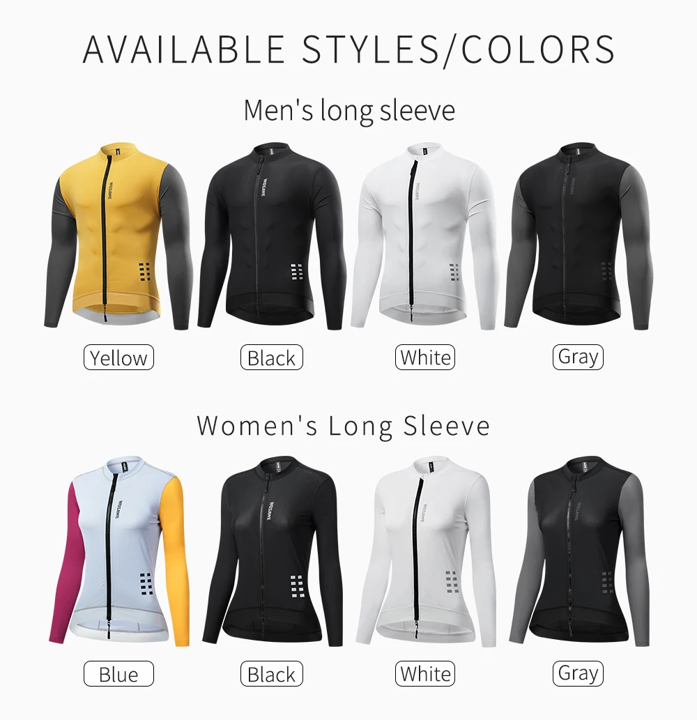 WOSAWE Cycling Jersey Women Cycling Jersey Man Bike Jersey High Quality Breathable Cycling Shirt MTB Road 5
