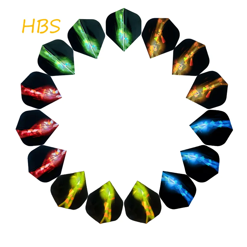 15pcs Dart Wing Laser Aurora Dart Wing Indoor Entertainment Competitive Dart Accessories
