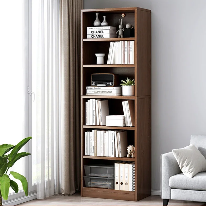 Library Minimalist Bookcases Storage Organizer Display Wooden Modern  Bookshelf Black Bedroom Estanteria Habitacion Furniture - AliExpress