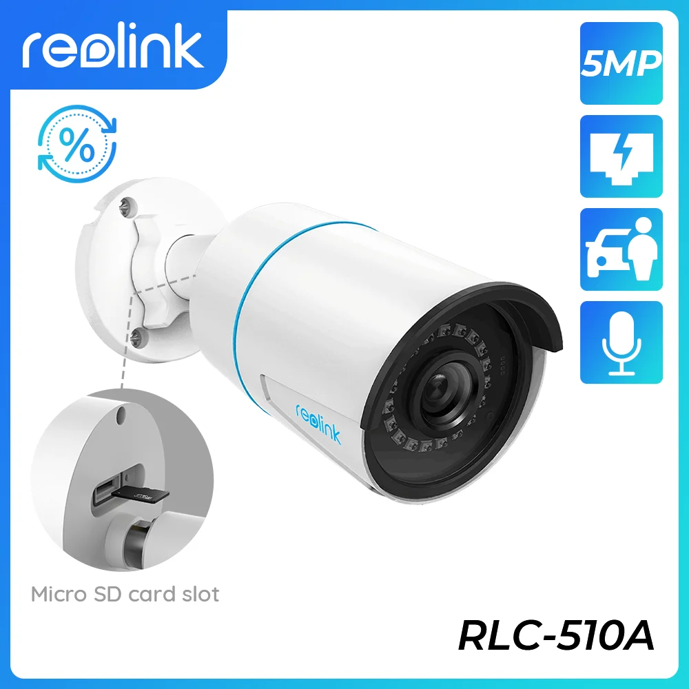 Reolink 防犯カメラ RLC-510A ×2台セット 取付用ボックス付き Amazon