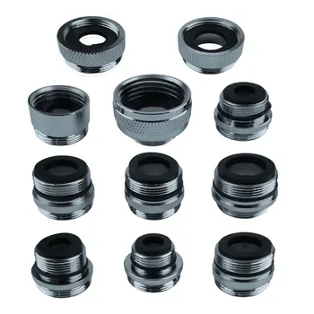 11 ชิ้นชุดอะแดปเตอร์ก๊อกน้ําทองเหลืองห้องครัวห้องน้ําก๊อกน้ํา Sprayer สวนท่อตัวกรองน้ําอุปกรณ์เสริมอะไหล่อะแดปเตอร์ชุด 7 ขนาด 1