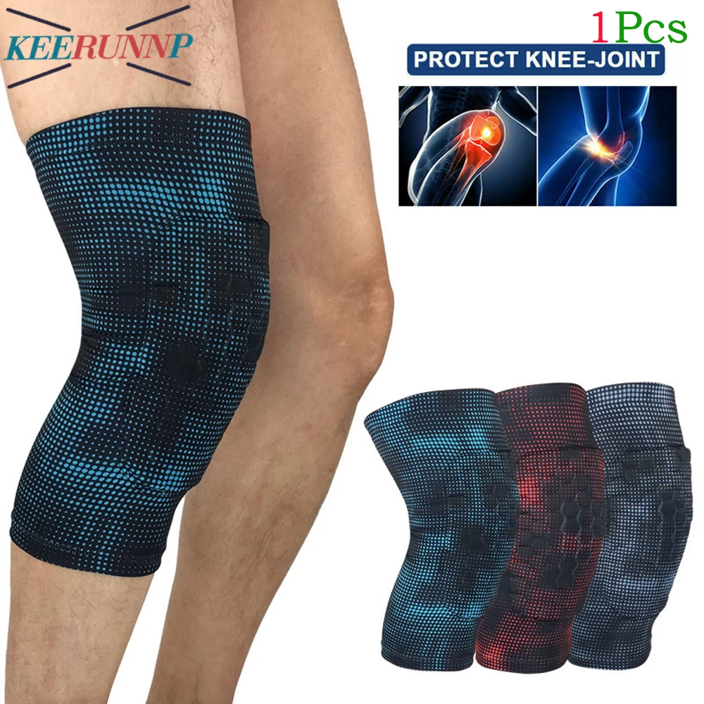 

1Pcs Knee Support Brace Pads Honeycomb Knee Pads for Women Men - Anti-slip Leg Knee Sleeve with Protective EVA Sponge for Sports