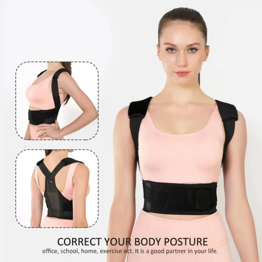 

Upper Spine Support Adjustable Straightener Breathable Shaping Back Posture Corrector Lightweight Nylon Brace Lumbar Belt