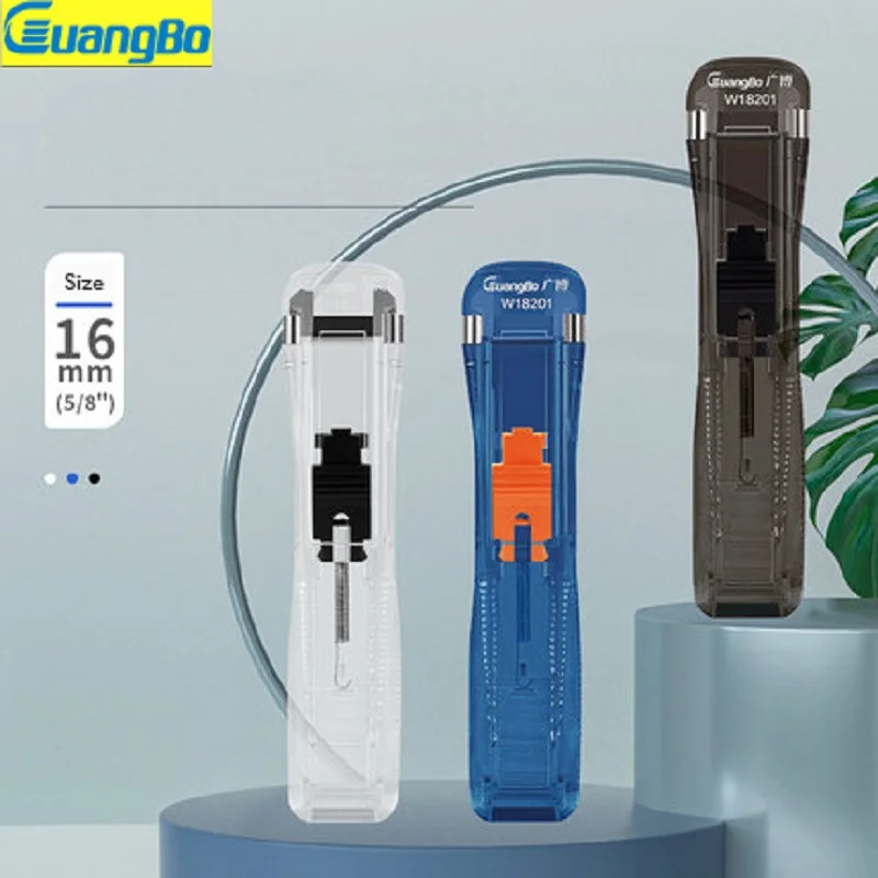 Guangbo Mini Pusher Office File Small Clip Test Paper Artifact Bookbinding Metal Nail Bill Book Booster Swallowtail Stationery book binding supplies staples office supplies binder clip