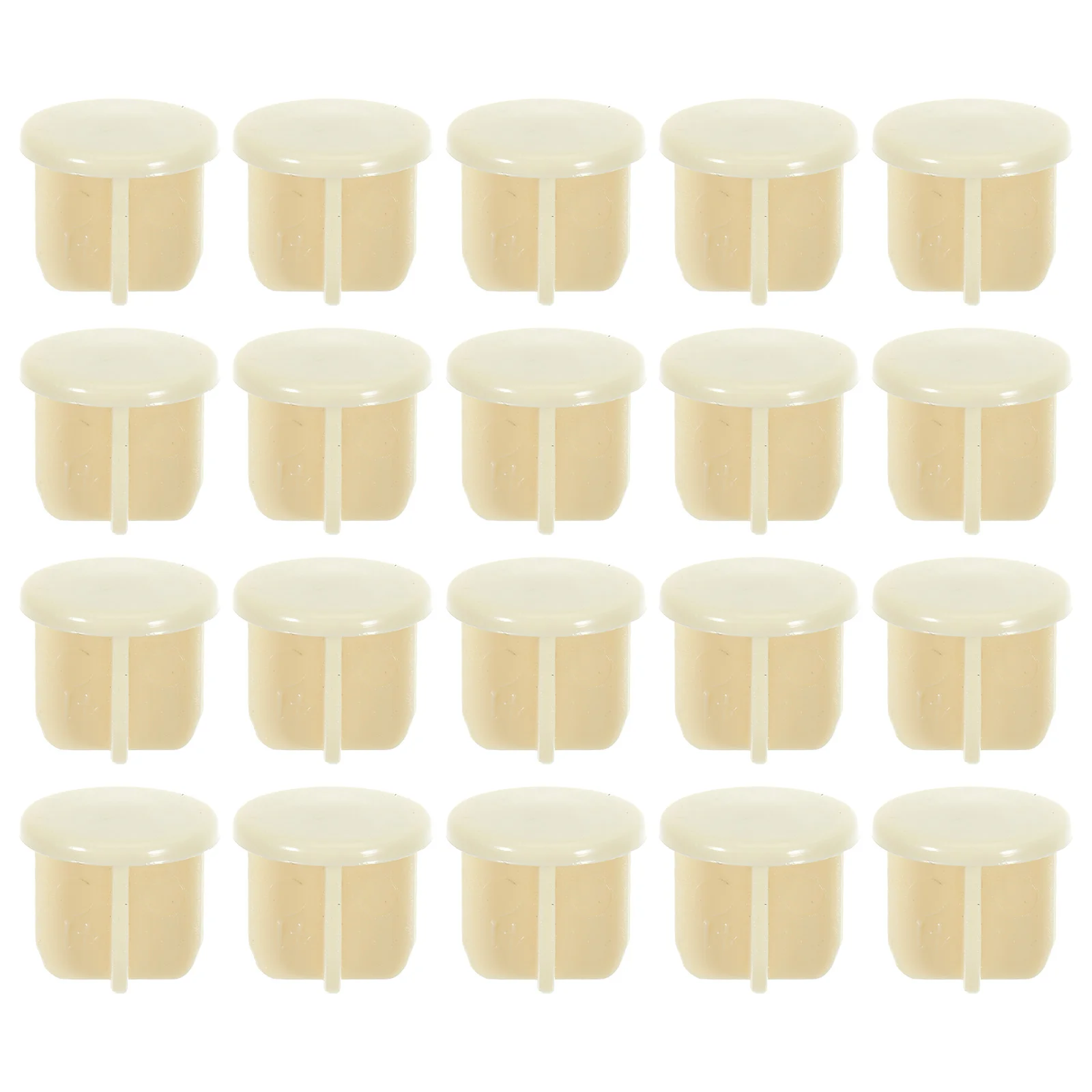 50 Pcs Curtain Rod Plug Blinds Rail Button Roller Bottom End Caps Tape Lock Components Parts