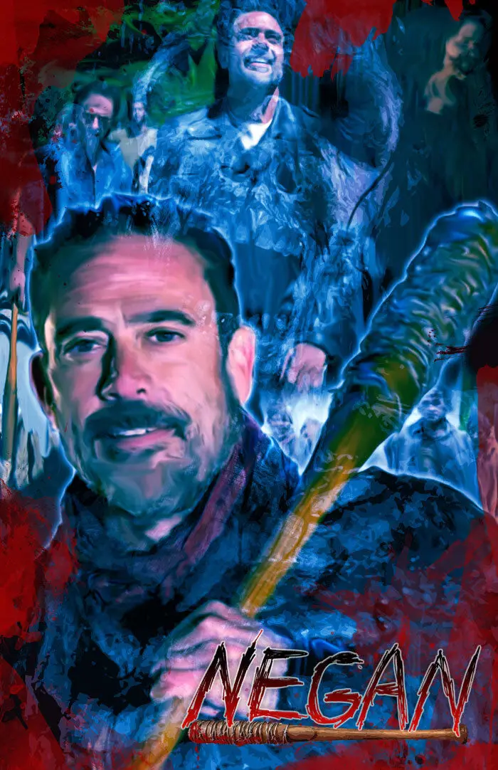 

Negan Walking Dead Print Art Canvas Poster For Living Room Decor Home Wall Picture