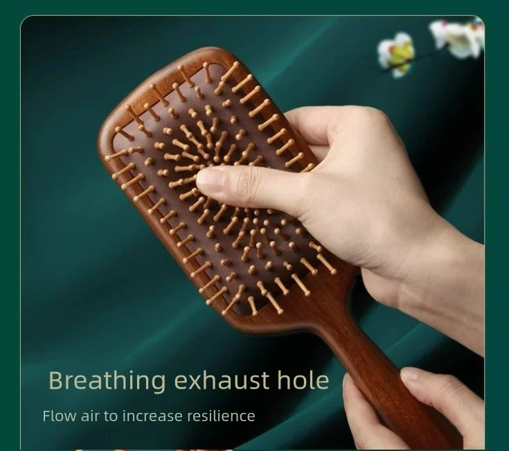 Massage Comb Wooden Sandalwood Air Cushion Comb Air Bag Massage Head Meridian Long Hair Scalp Home Head Massage Tool